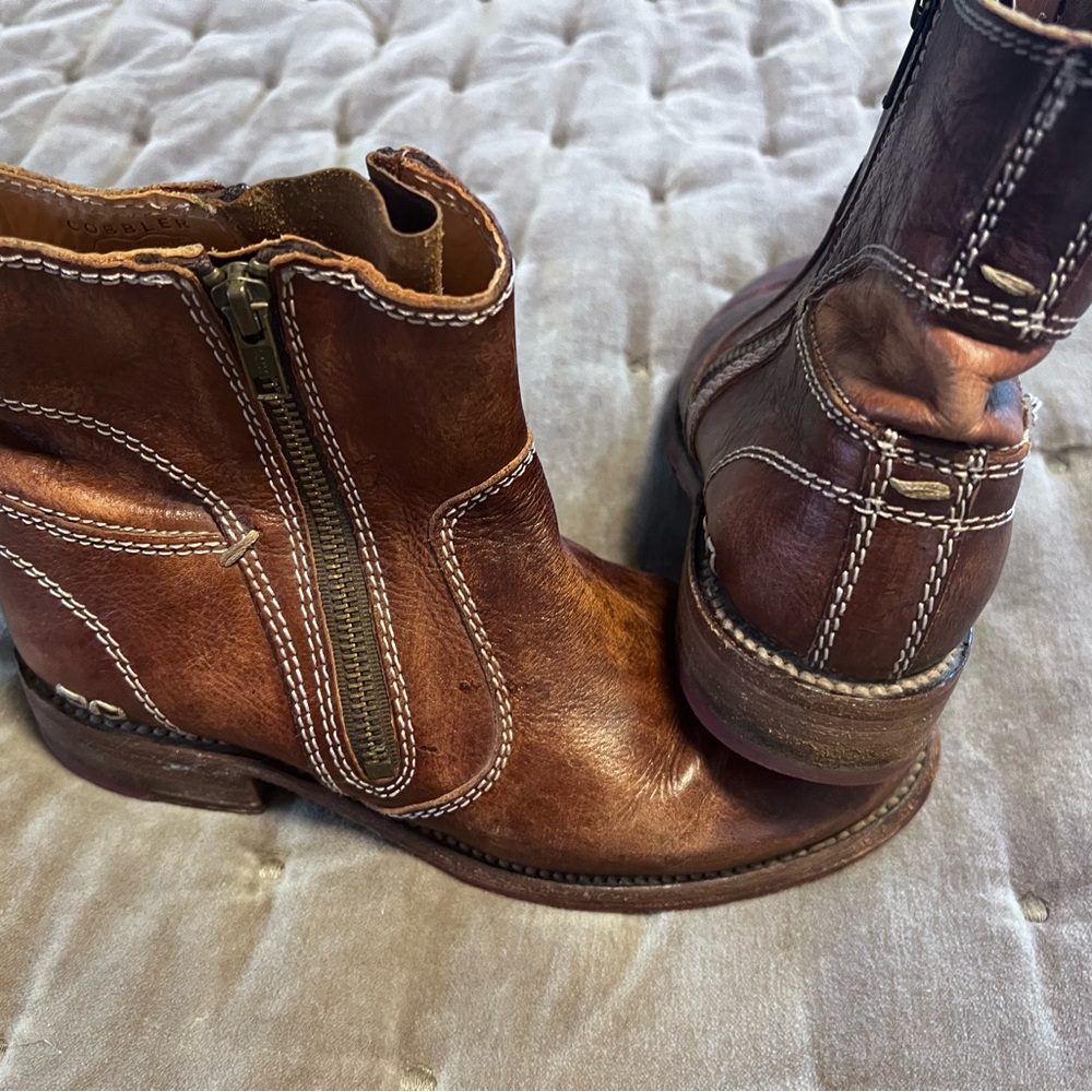 Bed Stu brown leather ankle boots